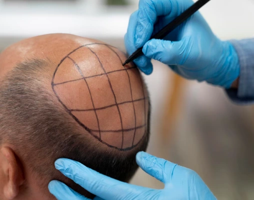 Crown Hair Transplant in Delhi